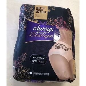 Always Discreet Boutique Incontinence and Postpartum Women Underwear - 20 Pieces